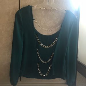 Backless Gold chain Top
